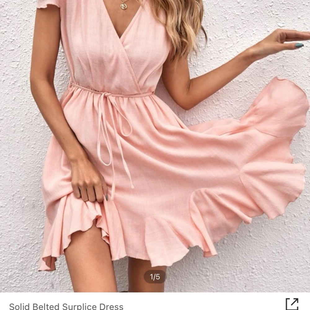 SHEIN light pink dress